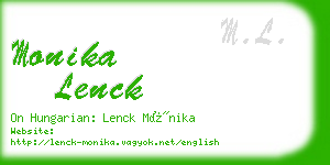 monika lenck business card